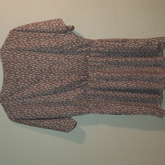 Brown Wishlist V Neck Short Romper with Pearl Buttons M - Picture 7 of 7